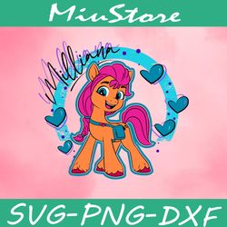 milliana my little pony svg,png,dxf,cricut