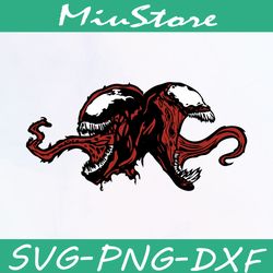venom and carnage svg,png,dxf,cricut