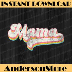 retro mama mother's day happy mother's day png sublimation design