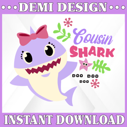 Cousin Shark Boy SVG, Cricut Cut files, Shark Family doo doo doo Vector EPS, Silhouette DXF, Design for tsvg , clothes