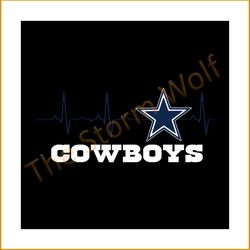 Cowboys heartbeat svg, sport svg, dallas cowboy svg, dallas cowboy nfl svg, nfl sport svg, nfl bundle svg, nfl football,