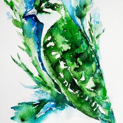 Green Birds Nusery Wall Art - digital file that you will download