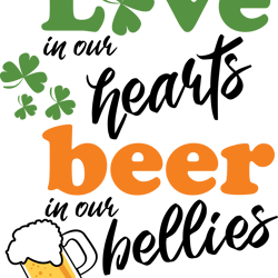 love in our hearts svg, st patrick's day svg, shamrock svg, st patricks svg, lucky svg file cut digital download