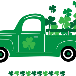 truck shamrock svg, st patrick's day svg, shamrock svg, st patricks svg, lucky svg file cut digital download