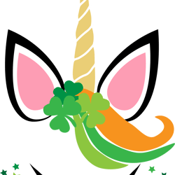 lucky unicorn boy svg, st patrick's day svg, shamrock svg, st patricks svg, lucky svg file cut digital download