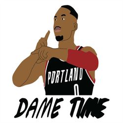 dame time svg, damian lillard svg