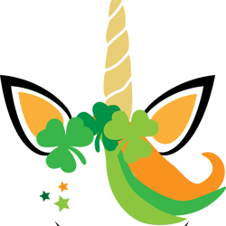 unicorn shamrock svg, st patrick's day svg, shamrock svg, st patricks svg, lucky svg file cut digital download