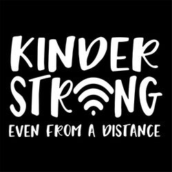 kinder strong kindergarten teacher distance svg