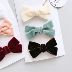velvet hair bow velvet bows baby bows baby velvet headband baby gift velvet girl bow baby headbands baby hair bows clip