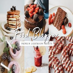 bright vibrant food photography presets, modern food blogger presets, instagram lifestyle filters  mobile & desktop pres