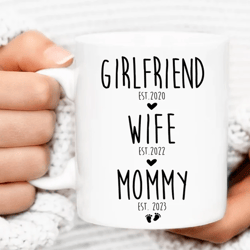 Pregnant Wife Gift, Expecting Mom First Baby Shower Gift, Personalized New Mom Gift for Wife, Mom to Be, Mothers Day Gif