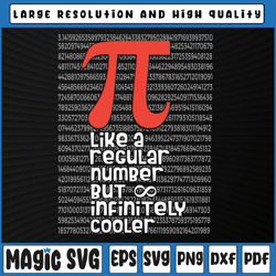 Pi Like a Regular Number But Infinitely Cooler png, Funny Pi Day png, Pi Day svg, Digital Download