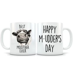 Mothers Day Gift Mom Cow Mug Happy Mudders Day Best Moother Mothers Day Gift, Cow Mum Mug, Funny Cow Mug