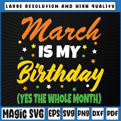 march is my birthday month, march birthday svg, march birthday lady, pi day svg, digital download