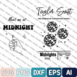 Midnights Taylor Swift 2 Sides Svg, Meet Me At MidnighSvg, The Stories Of 13 Sleepless Nights Svg, Taylor Swiftie Svg