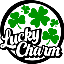 lucky charm shamrocks svg, st patrick's day svg, shamrock svg, st patricks svg, lucky svg file cut digital download