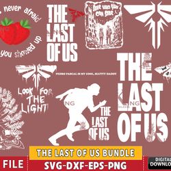 10 file the last of us bundle svg , the last of us svg eps dxf png, for cricut, vector file, digital, instant download