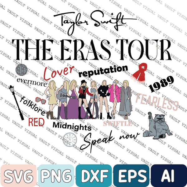 Taylor Swift Visual Taylor Swift The Eras Tour 2 Side Svg, Taylor Swift Us Tour | Inspire ...