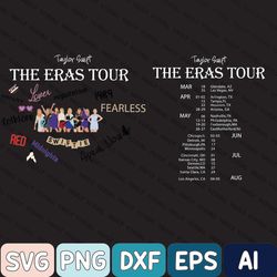 taylor swift the eras tour 2 side svg, taylor swift us tour 2023 svg, taylor's version svg ts8, taylor swift merch, tren