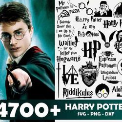 4700 file harry potter svg eps dxf png, harry potter bundle svg , for cricut, vector file, digital , instant download