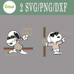 snoopy gucci svg, snoopy gucci bundle svg, png, dxf, cutting file, svg files for cricut, silhouette