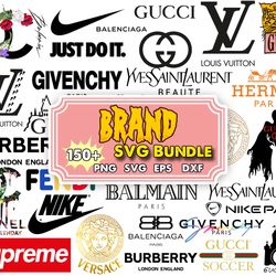 150 logo brand bundle svg, fashion brand svg,famous brand svg, silhouette svg files