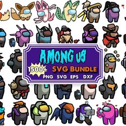 1500 among us svg, among us color svg, among us layered svg, among us logo, svg files for cricut, silhouette