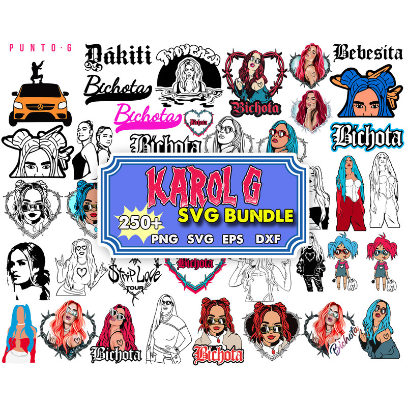 250 Karol G SVG, Karol G Sublimation, La Bichota png, Bichota Sublimation, Karol G SVG, La Bichota, Karol G png, SVG, Cricut, Digital Download.jpg