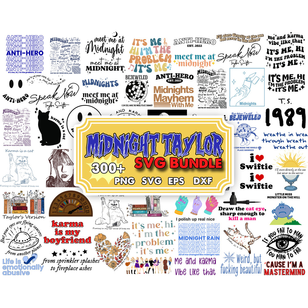 300 Meet Me At Midnight Design Svg cut file, Silhouette, Cricut Digital file PDF PDF TS Inspired, Midnights Design png.jpg