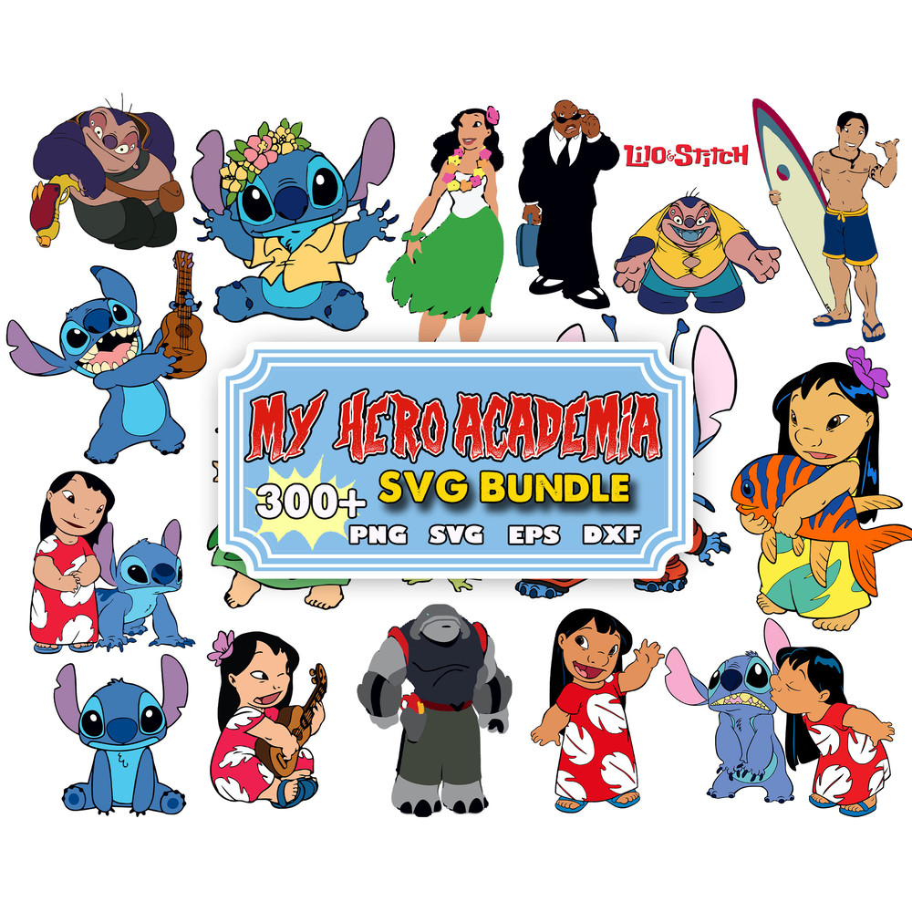 300 Mega bundle Lilo and stitch , stitch and angel love svg png.jpg