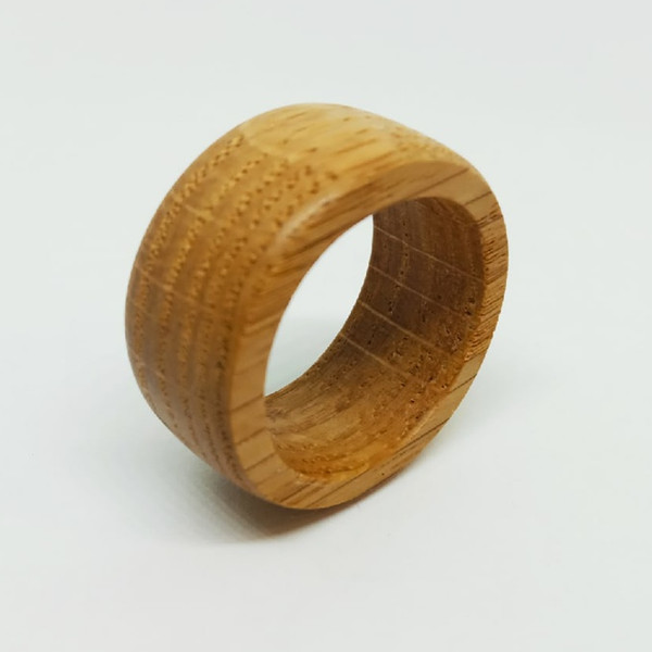 Wide wood ring Oak ring for men Wooden rings for women.jpg
