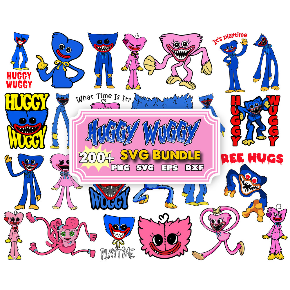 Huggy Wuggy Svg, Kissy Missy Svg, Poppy Playtime Svg, Cutfiles, Cricut, Sticker, Vector.jpg