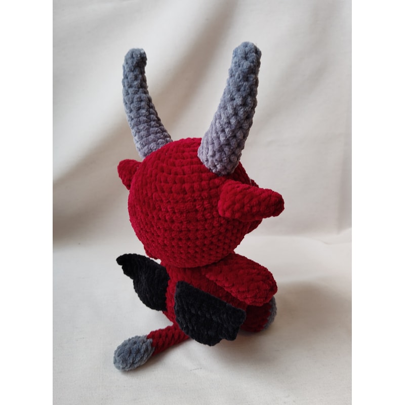 Crochet Baphomet Plush Pattern Baphomet Amigurumi Creepy Cute Doll Pattern 2