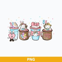 easter benito kitty coffee png, benito kitty coffee png, easter bunny coffee cups png, happy easter png