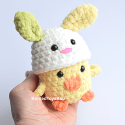 Easter bunny toy, duckling plush birthday gift ideas, Easter gift ideas mothers day gift for her