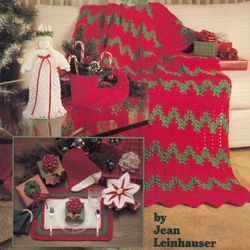 Christmas Favorites Vintage Crochet Pattern PDF Afghan Christmas