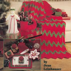 christmas favorites vintage crochet pattern pdf afghan christmas