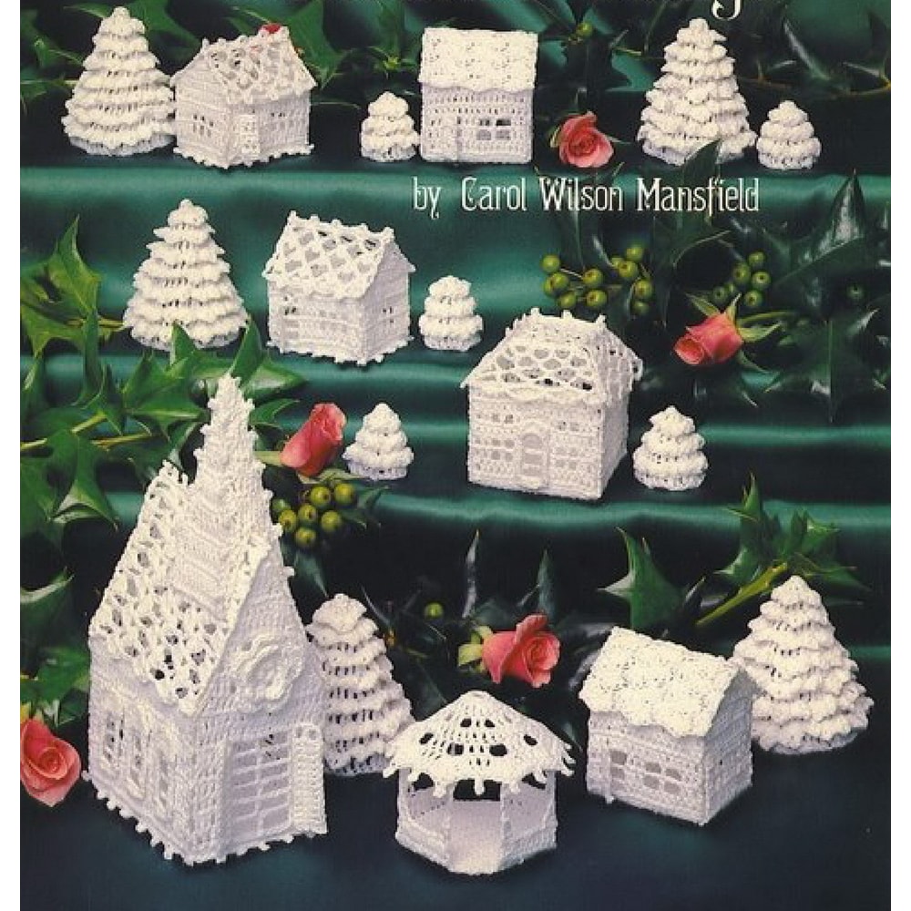 christmas village vintage crochet pattern
