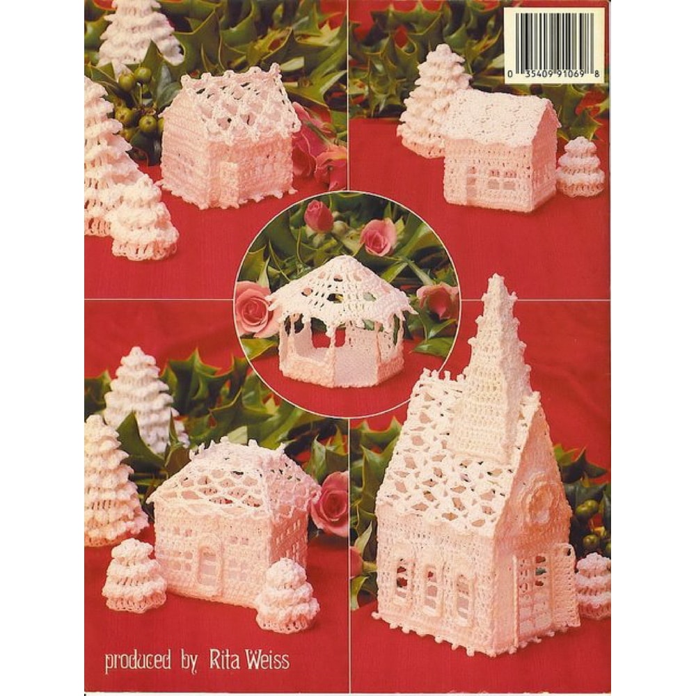 vintage crochet pattern christmas village