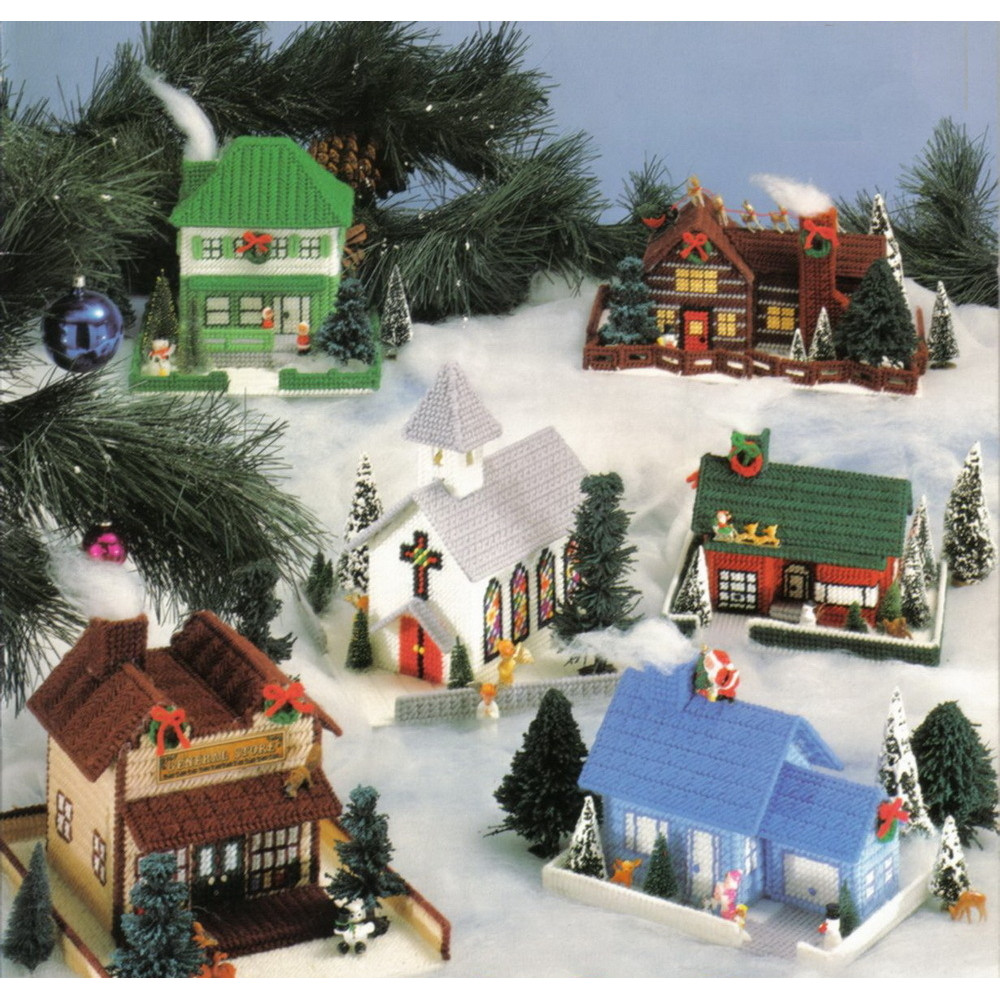 vintage-pattern-plastic-canvas-christmas-village-cross-stitch