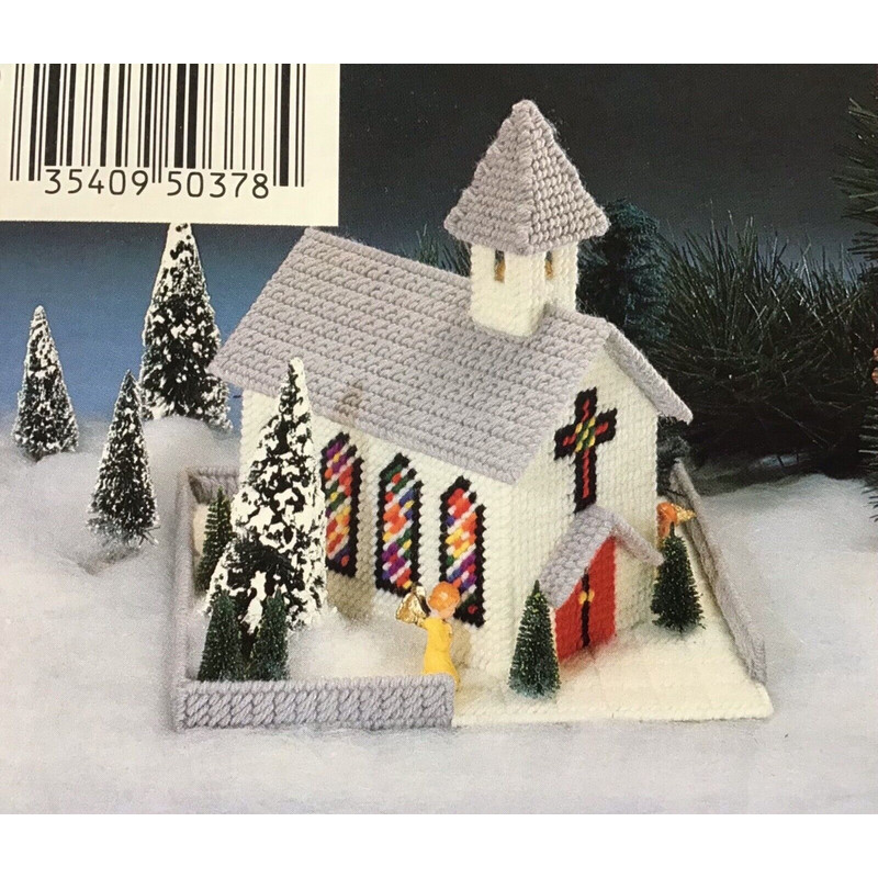 vintage-pattern-plastic-canvas-house-church