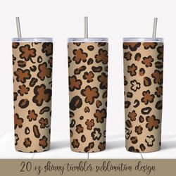 saint patricks day leopard print tumbler sublimation wrap