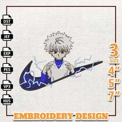 nike charizard anime embroidery design digital download