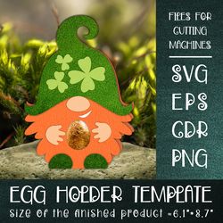 Gnome St. Patricks Egg Holder Template