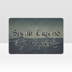 Speak Friend and Enter Doormat LOTR, Lord Of The Rings Welcome Mat