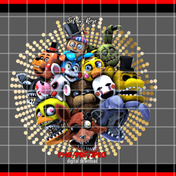 fnaf five nights at freddy's png, sublimation, clip art, waterslide, tumbler, shirt, keychains, ecosolvent, easysubli