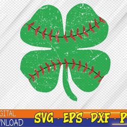 st patricks day shamrock baseball saint paddy's svg, eps, png, dxf, digital download