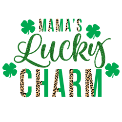 mama lucky charm png, st patrick's day png, shamrock png, st patricks png, lucky png file cut digital download