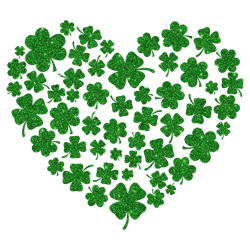 heart shamrock png, st patrick's day png, shamrock png, st patricks png, lucky png file cut digital download