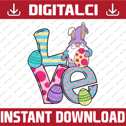 love gnome easter svg, gnome svg, easter svg, love easter gnomes, happy easter, autism